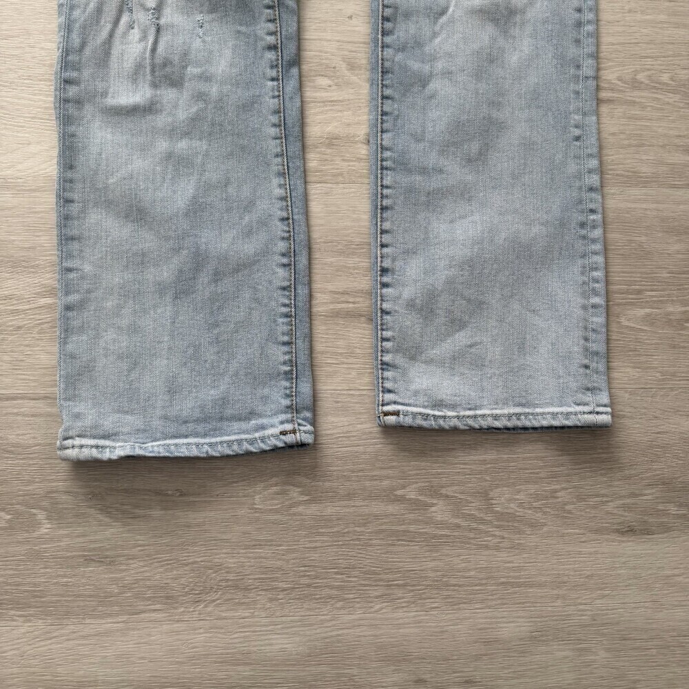 True Religion RICKY Jeans Relaxed Straight Distressed Men's Size 32 Light Wash - Picture 5 of 16